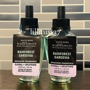 2X RAINFOREST GARDENIA Bath & Body Works Wallflower Refill Bulb Bundle